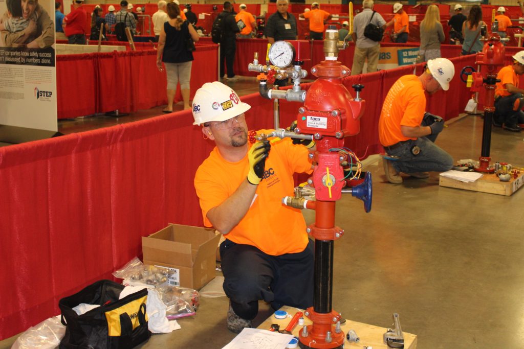 Jason Smith, an apprentice with AFSA member Piper Fire Protection, St. Petersburg, Florida, was a competition finalist.