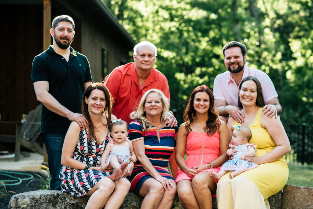 Wills treasures family. Back row: Jody Giuricich, Ted Wills, Jr; Ted Wills III (brother) Front row: Jessica Giuricich (sister); Carmela Giuricich; Debbie Wills; Meaghen Wills; Diana Wills; and Violet Wills. © Copyright 2016 Michael Pangilinan Photography.