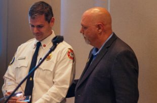 Chief Stefancic Receives Fire Sprinklers Save Lives Award