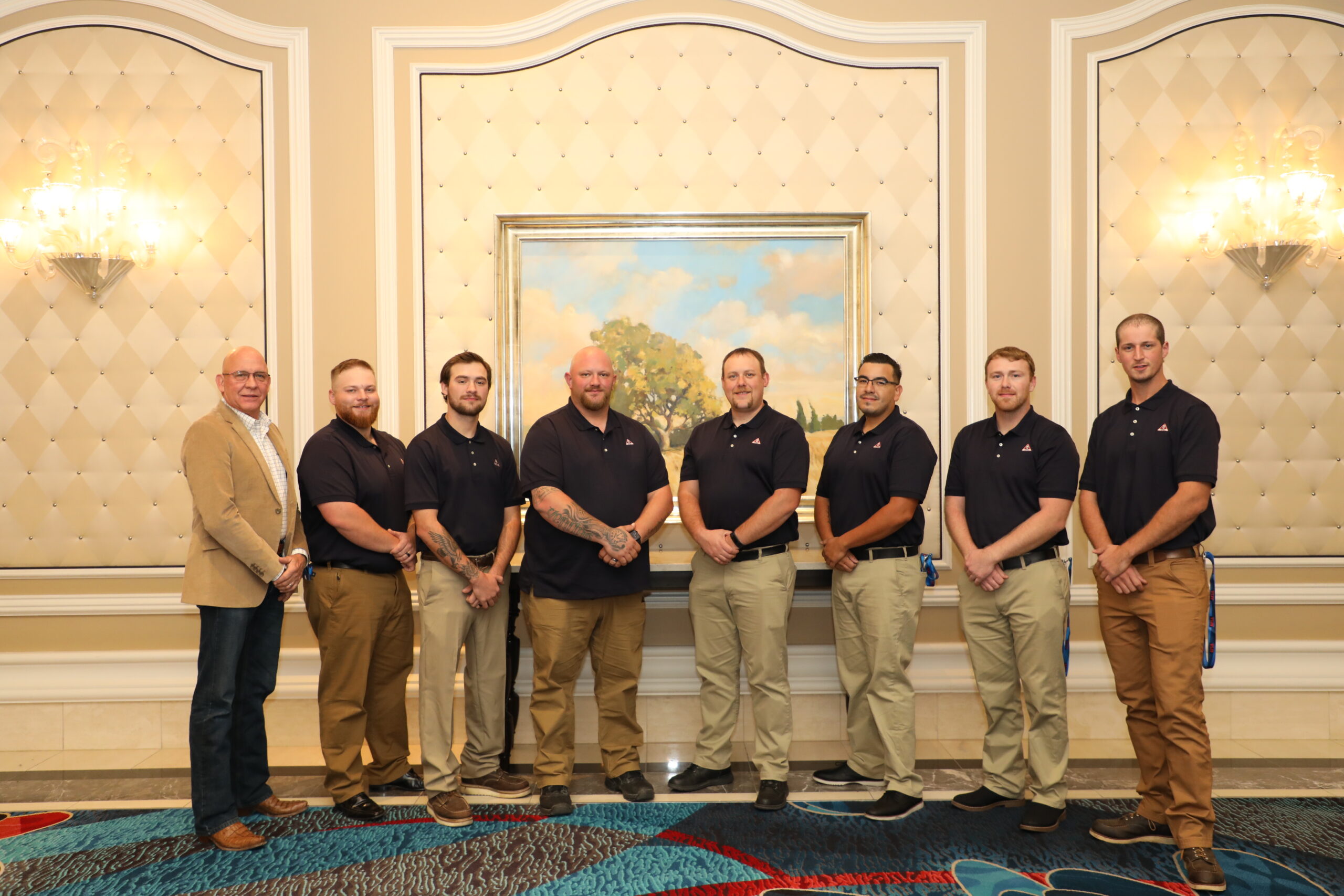 National Apprentice Competition Chair Jeff Phifer, AFSA Region 5 Director, was proud to present the seven finalists for the 2022 National Apprentice Competition during the General Session. From left to right: Phifer and the seven finalists: Tyler Amundson, Daniel Kohler, Andrew Callahan, Andrew Lynch, Antonio Rosario, Matthew Comp, and Jacob Hanson.