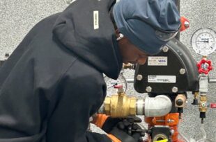 PUTTING OUT FIRES WITH HIGH SCHOOL STUDENTS