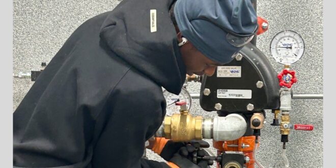 PUTTING OUT FIRES WITH HIGH SCHOOL STUDENTS